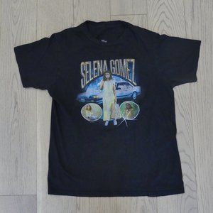 Selena Gomez Black Women's Large T-Shirt